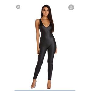 NWT Windsor body suit faux leather